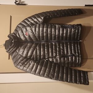 Womens Nike Aeroloft summit 800 running   gunmetal puffer jacket sz Small